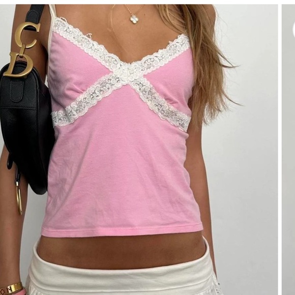 Vintage y2k Victoria’s Secret pink camisole top - Picture 2 of 5